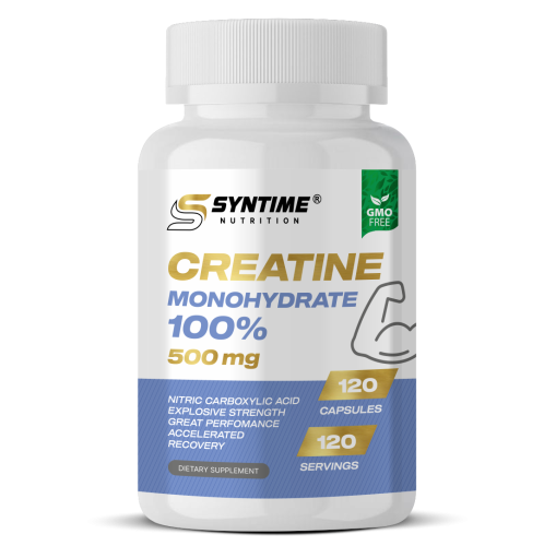 Syntime Nutrition Creatine Monohydrate 100% 120 caps