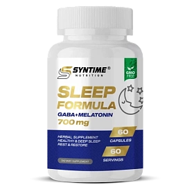 Syntime Nutrition Sleep Formula GABA+Melatonin 60 caps