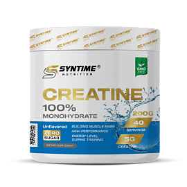 Syntime Nutrition Creatine 100% Monohydrate 300 g Unflavored